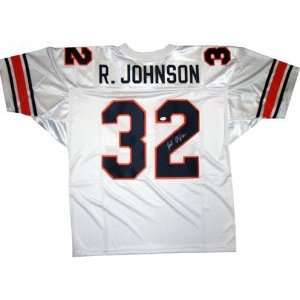  Rudi Johnson Signed Jersey   Auburn Tigers White Custom 