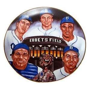 Brooklyn Dodgers Duke Snider, Pee Wee Reese, Jackie Robinson, Gil 