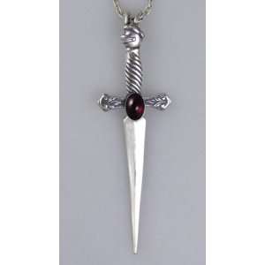 Beatutifully Detailed Knights Sword in Sterling Silver and Accnted 