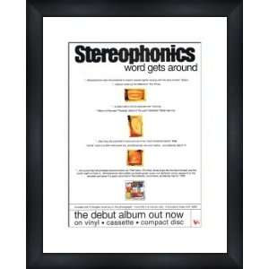  STEREOPHONICS Word Gets Around   Custom Framed Original Ad 