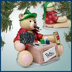 Personalized Christmas Ornaments   Gambling Bear 3D   Personalized 