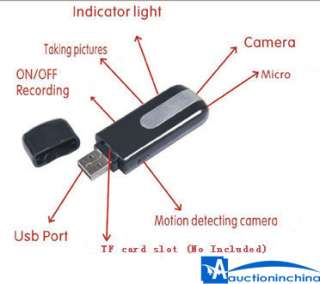 MiNi USB Flash drive Spy Camera HD video 30fps DISK DVR  