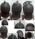 AFRICAN BAMUM DIVINATION BOX 26 26LBS CAMEROON STATUE