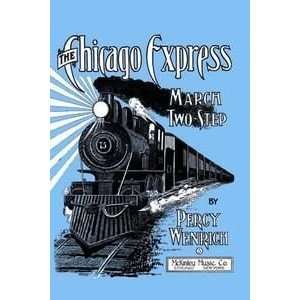  The Chicago Express   March Two Step   12x18 Framed Print 