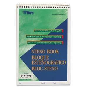  Gregg Steno Books, 6 x 9, Green Tint, 80 Sheet Pad 