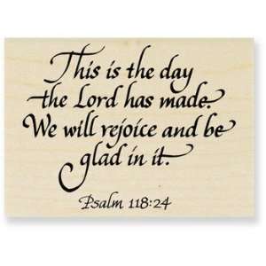   Rubber Stamp this Is The Day (psalm 11824) Arts, Crafts & Sewing