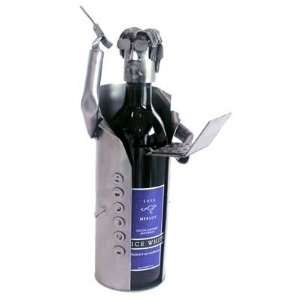   Wine Bottle Holder H&K Steel Sculpture 6061 LI
