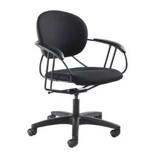   Chair with Black Base Glides/Casters Hard Floor Casters Office