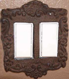 Double Wall Switch Cover Antique White Decora Rocker  