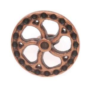   Plated Steampunk Art Deco Wheel Button 15mm (1) Arts, Crafts & Sewing