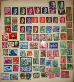 Collection of Germany Stamps on 5 Old Album Pages Mint & Used  