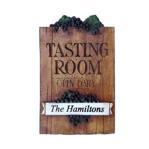  Tasting Room   personalized wine cellar wall plaque, item 