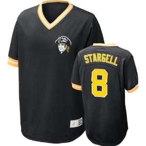Pittsburgh Pirates Willie Stargell #8 Nike Black Cooperstown V Neck 