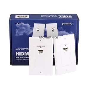  HDMI Over CAT5E / CAT6 Extender Wall Plate (Pair)   Single 