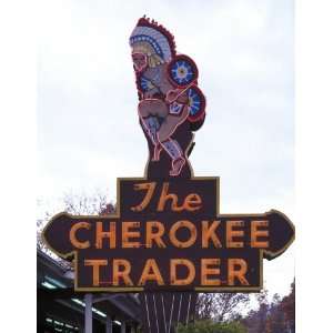 Catchy Gift Shop Sign, Cherokee, North Carolina   16x20   Fine Art 