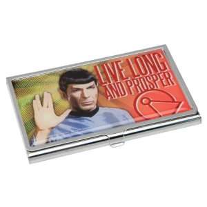 Star Trek Spock Live Long Prosper Metal Business Card Case
