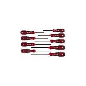 Ball End Hex Driver Set with Soft Grip Handles, Metric Sizes, 9 Pieces