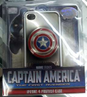 Captain America Metal Skin Case Cover for iPhone 4 / 4S (W/retail 