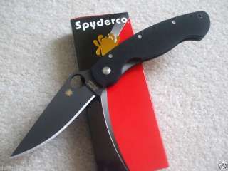 Spyderco Military Black Blade Knife SC36GPBK New  