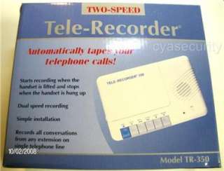 TELEPHONE RECORDER Record Phone Calls Secretly Spy NEW  