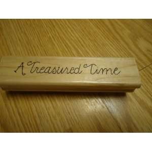   Time Wood Mounted Rubber Stamp by JRL Design 