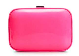 2012 NEW SPRING COLLECTION GORGEOUS ZARA NEON PINK BOX CLUTCH BAG 