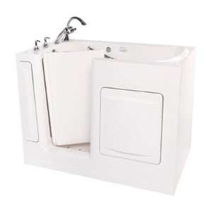 50 x 30 Escape Plus Walk In Tub Handing Right, Color White, Deck 