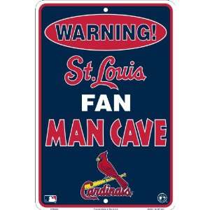  St. Louis Cardinals Fan Man Cave Metal Sign 8 x 12 Sports 