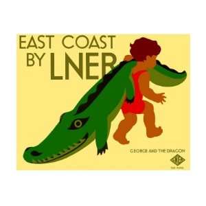   Coast by LNER Giclee Poster Print by Tom Purvis, 60x44