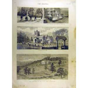   1887 Funeral Lord Iddesleigh Upton Pyne Church Print