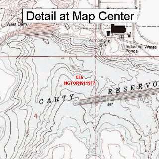  USGS Topographic Quadrangle Map   Ella, Oregon (Folded 