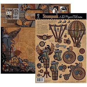   Steampunk Papier Tole with Steampunk Paper Pack Arts, Crafts & Sewing