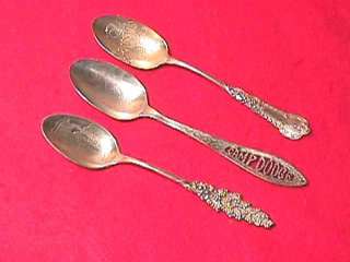 Iowa Souvenir Sterling Spoons  