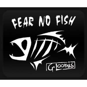  Fear No Fish White Sticker Decal Automotive