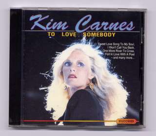 KIM CARNES / TO LOVE SOMEBODY / CD  