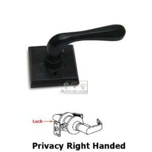     privacy right handed flat sided lever with squ