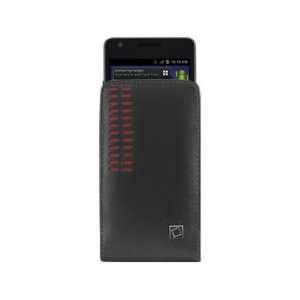 Cellet Bergamo Pocket Case, Red for Motorola DROID RAZR, Samsung Epic 