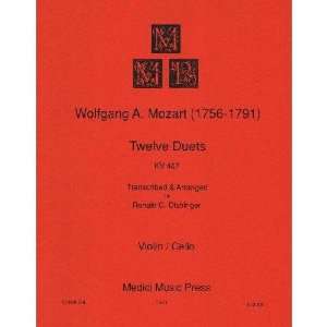  Mozart, W.A.   12 Duets, K. 487   Violin and Cello 