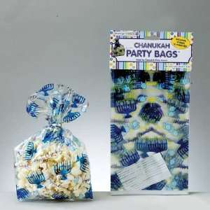  Cellophane Hanukkah Party Bags   12 Pack 