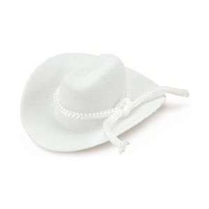  Darice Velvet Like Hat With Rope Trim 3/4 White 12731 202 