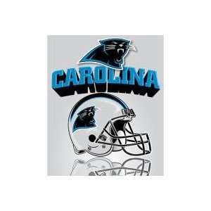  Carolina Panthers Light Weight Fleece NFL Blanket Grid 