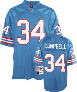EARL CAMPBELL Houston Oilers SEWN Throwback Jersey XL  