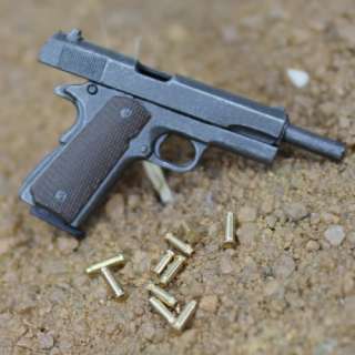 XE47 04 1/6 Scale Pistol Cartridge Case x50 Metal Ammo  