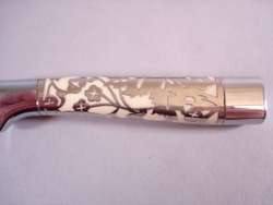 Carvel Hall by Briddell Silver Overlay Handle Knives  