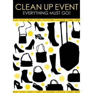  Apparel Clean Event Sign