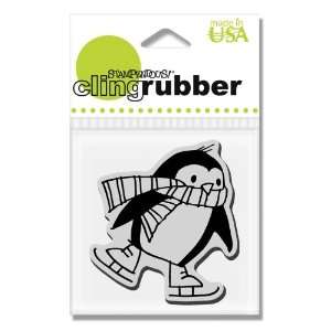    Stampendous CRF208 Cling Skating Penguin Arts, Crafts & Sewing