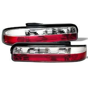  89 94 Nissan 240SX Coupe Euro Taillights   Red/Clear 