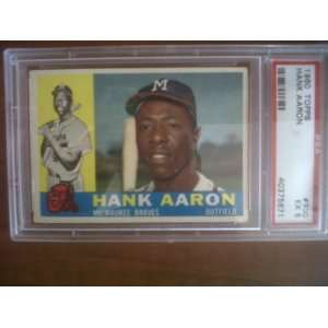 Hank Aaron 1960 Topps #300 PSA Graded 5 EX Everything 