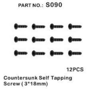  Countersunk Self Tapping Screw 3x18mm