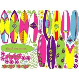  Surfs Up for Girls Surf Board Wall Decals